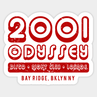 2001 Odyssey Staff Sticker